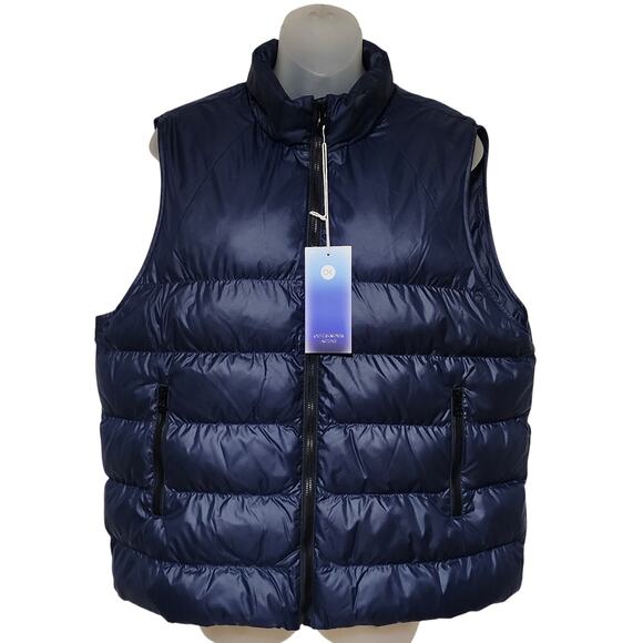 OUTERKNOWN Active ECHO MONO Zip Up Puffer Vest in Marine Blue Women's L NWT $248 - Picture 4 of 11